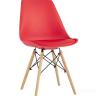 Стул Eames Soft красный обеденный сиденье экокожа ножки из массива бука в Ярославле