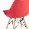 Стул Eames Soft красный обеденный сиденье экокожа ножки из массива бука в Ярославле