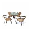 Комплект мебели Николь-1LB TLH-037С-TLH080RR-D80 Light Beige (4+1) в Ярославле