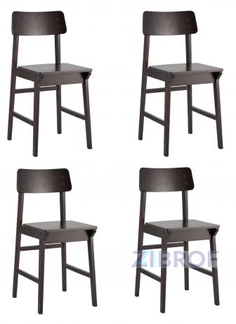 Стул ODEN Wood, цвет эспрессо, массив гевеи, 4 шт. в Ярославле