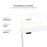 Стол с регулировкой высоты 2AR2 белый/ЛДСП дуб бежево-серый, 135x80 в Ярославле