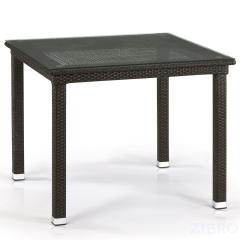 Стол из иск. ротанга T257A-W53-90x90 Brown
