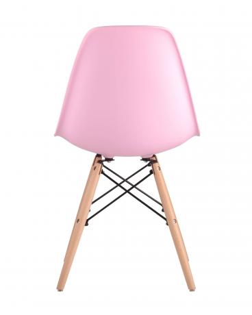 Стул Eames DSW розовый, литой полипропилен, стальной каркас, массив бука в Ярославле