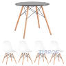 Eames D80 черный, 4 стула Eames DSW белые в Ярославле