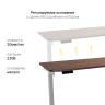 Стол с регулировкой высоты E6 серый/ЛДСП коричневый дуб, 140x60 в Ярославле