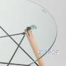 Eames D80 стол стеклянный, 4 стула Eames DSW белые в Ярославле