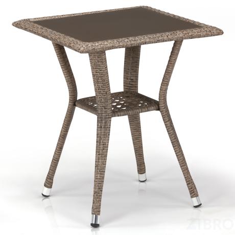 Плетеный стол T25-W56-50x50 Light brown в Ярославле