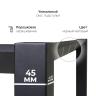 Стол офисный ST45 черный/ЛДСП белый, 140x80 в Ярославле